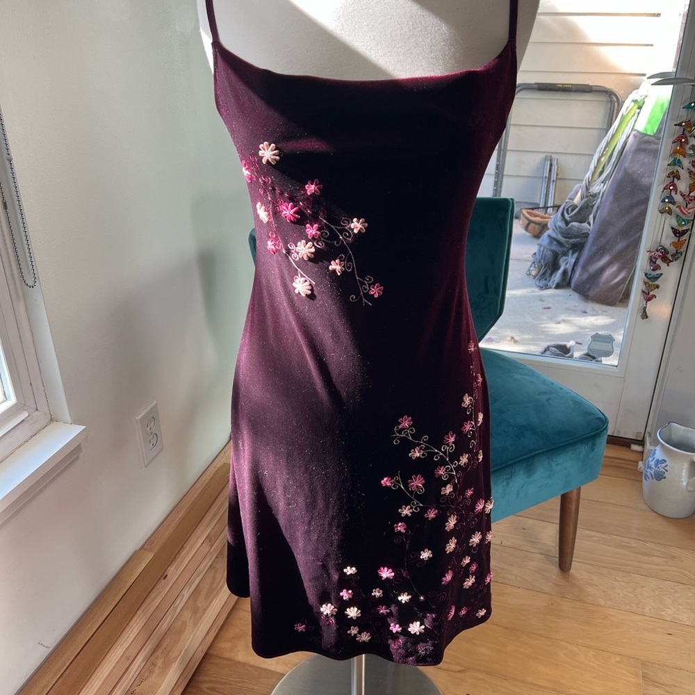 Betsy Johnson velvet rose dress